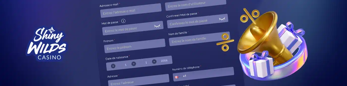 Inscription sur Shiny Wilds