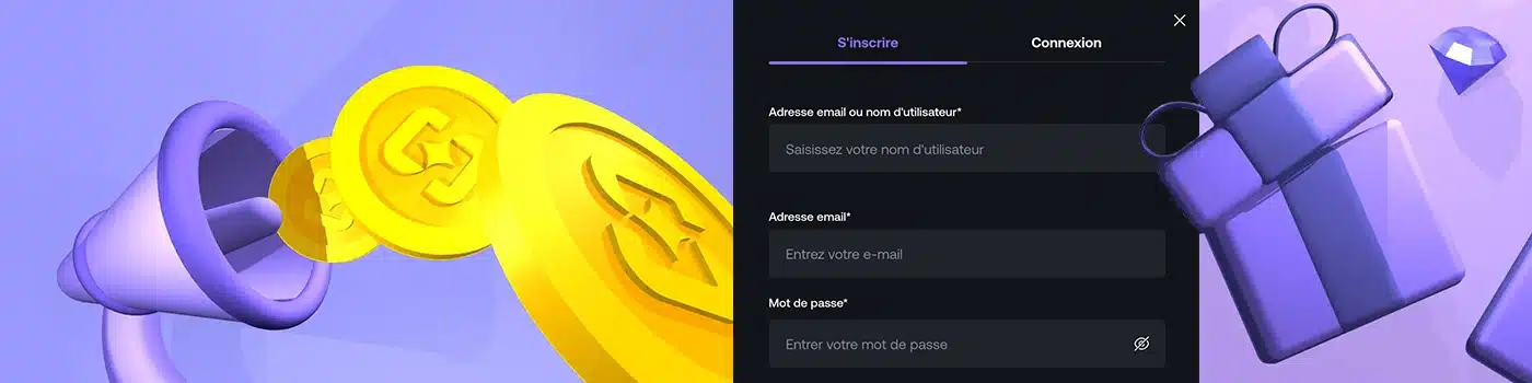 Créer un compte sur Shuffle Casino