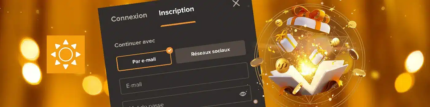 inscription sur Sol Casino