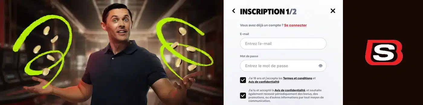 inscription sur Supabet Casino
