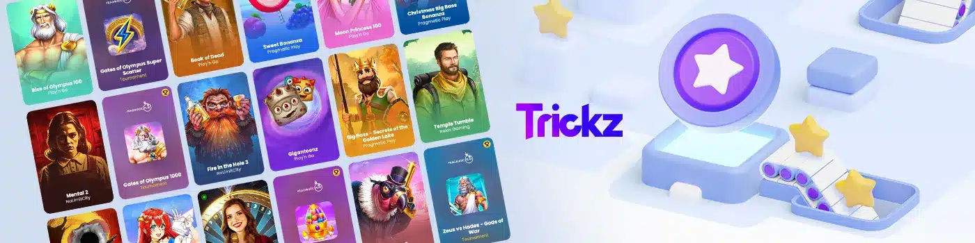 Jeux disponibles sur Trickz Casino