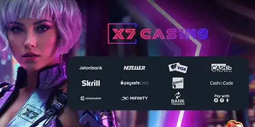 Paiements sur le casino x7