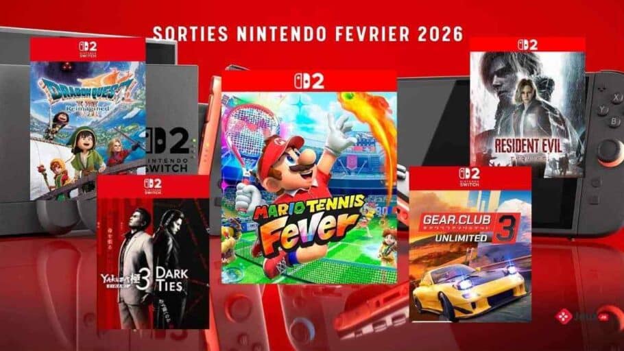 Voici la liste complète des sorties Nintendo de février 2026 sur Switch et Switch 2