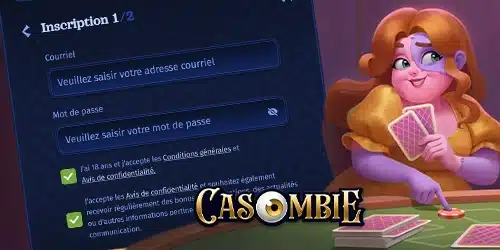 inscription sur Casombie Casino