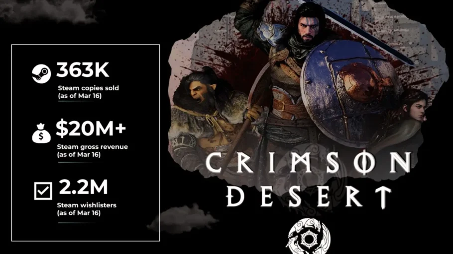 Crimson Desert : des précommandes records sur Steam à quelques heures du lancement officiel