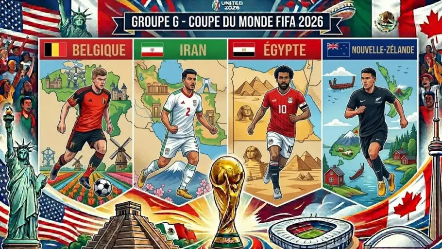 Pronostic groupe G coupe du Monde 2026