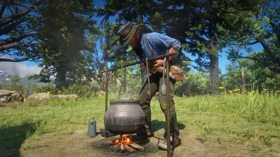 Red Dead Redemption 2 : ce secret de campement dégoûtant qui s'avère être un fake