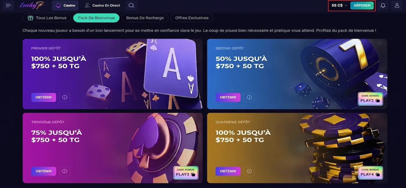 tours gratuits avec dépôt