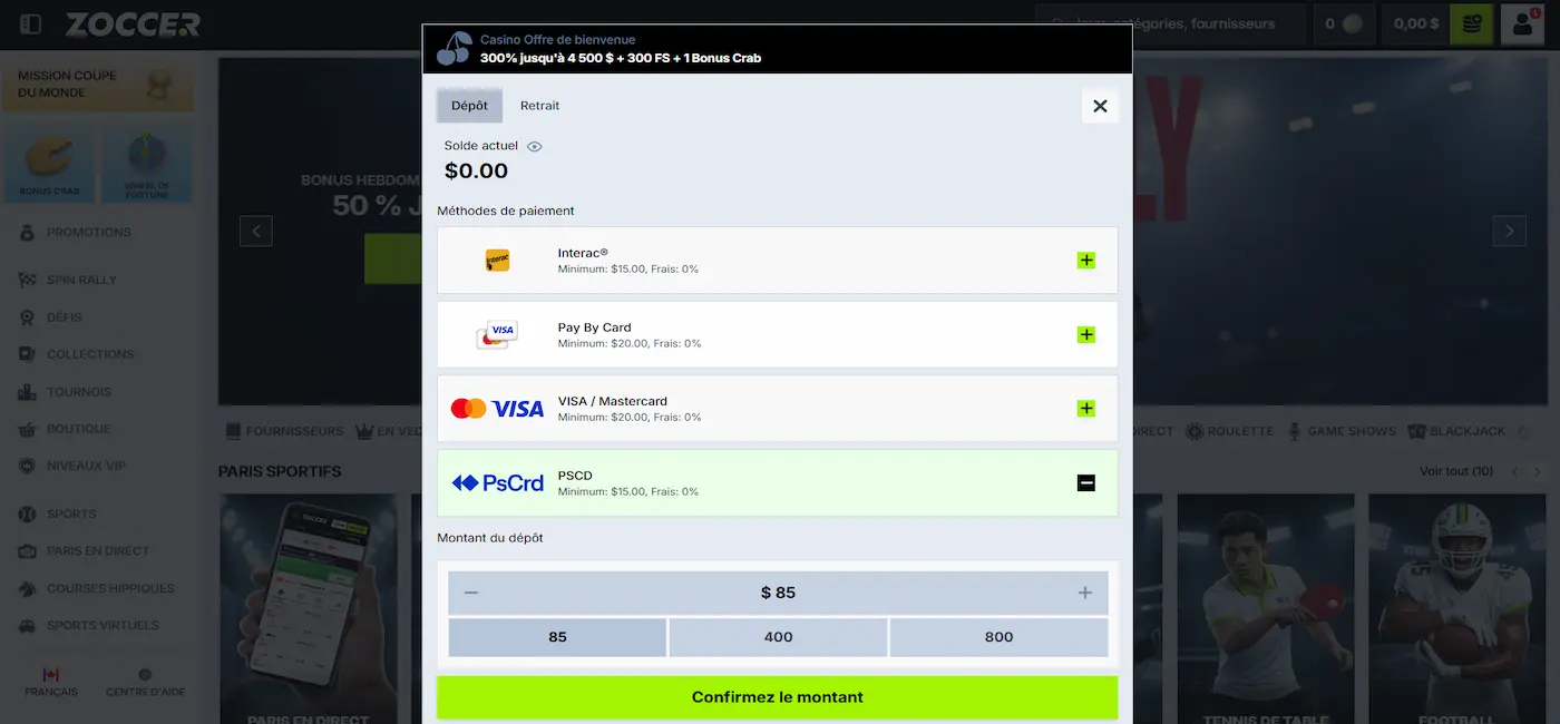 Jouer sur mobile sur zoccer
