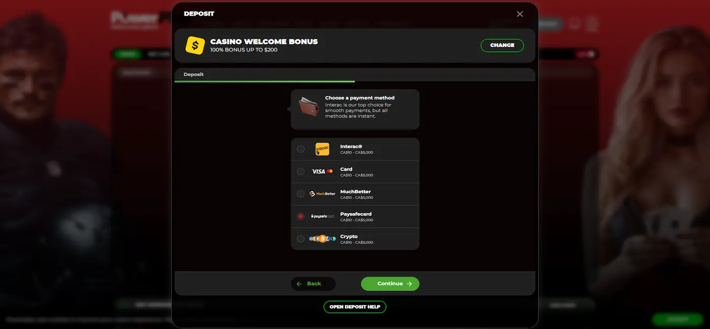 Déposez avec Paysafecard sur powerplay