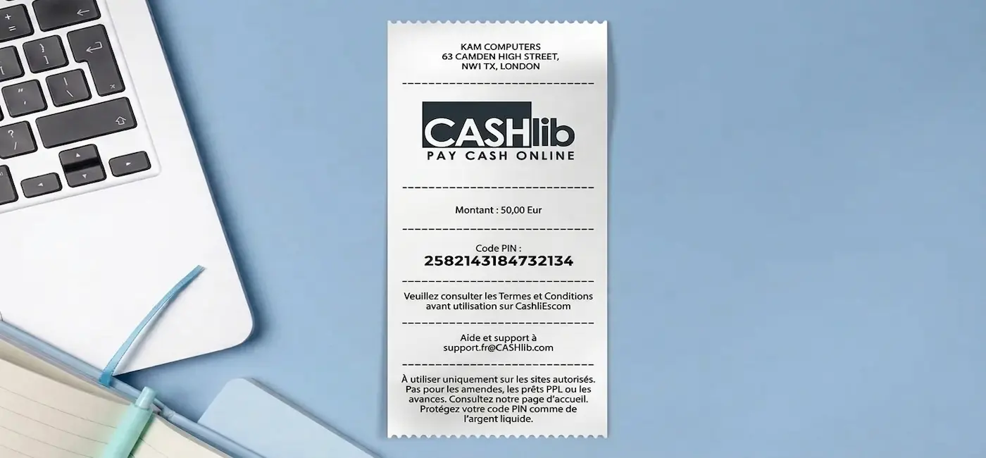 coupon Cashlib de 50 EUR