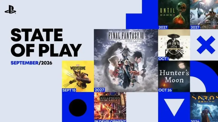 State of Play du 3 septembre 2026 (Récap), Final Fantasy VII Revelation et Until Dawn 2 enfin datés