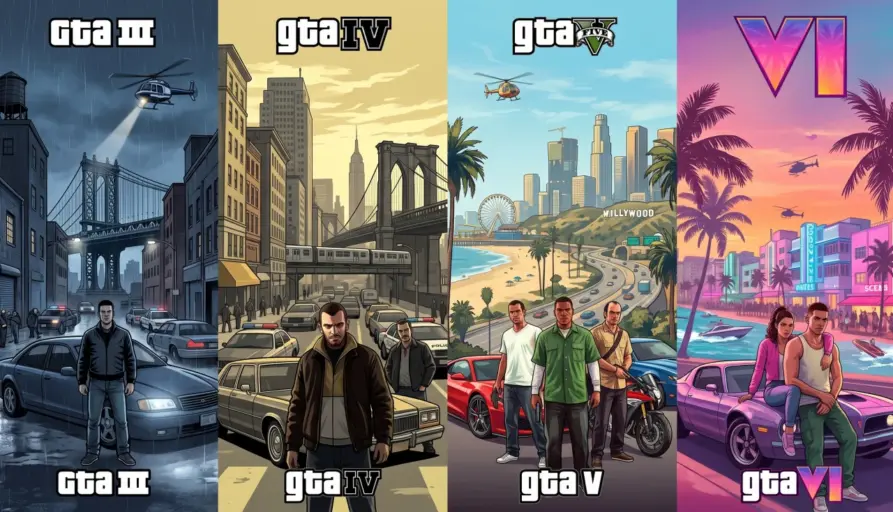 Classement des jeux GTA avant la sortie de GTA 6