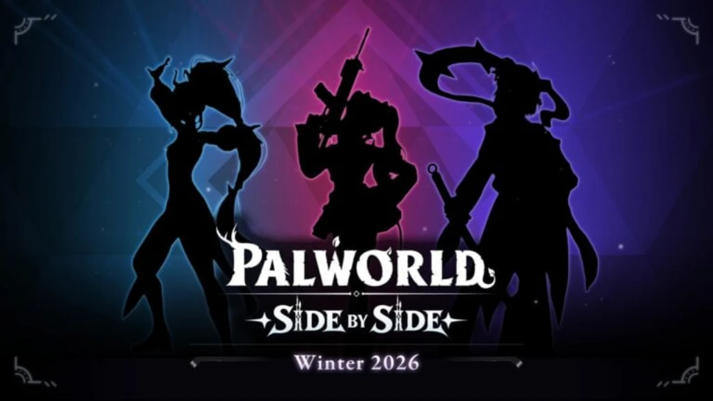 Visuel de la mise à jour Side by Side de Palworld