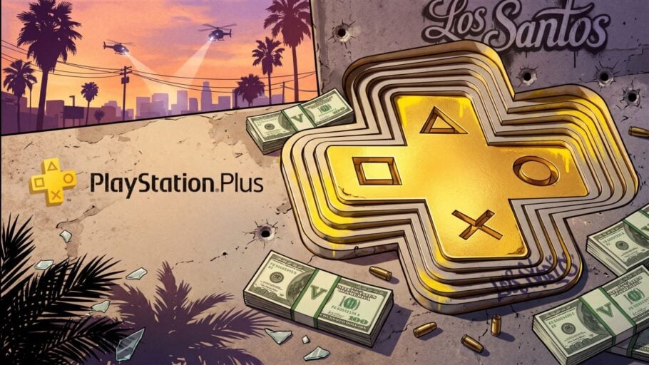 PS Plus dans thème de GTA V