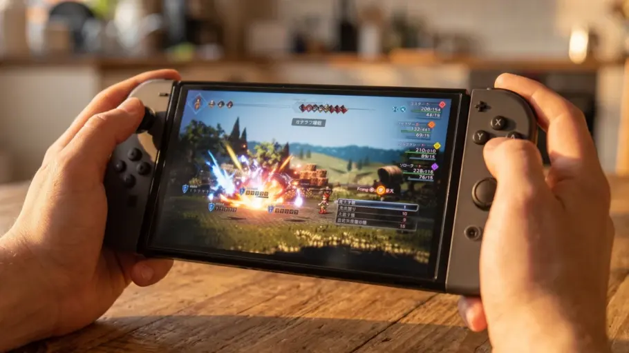 Scene d'action de Octopath Traveler I et II sur Switch 2