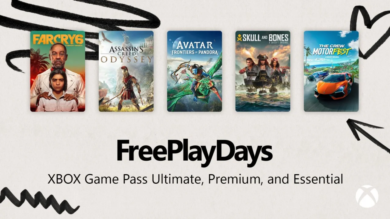 Jeux xbox pour les free play days du 2 octobre 2026